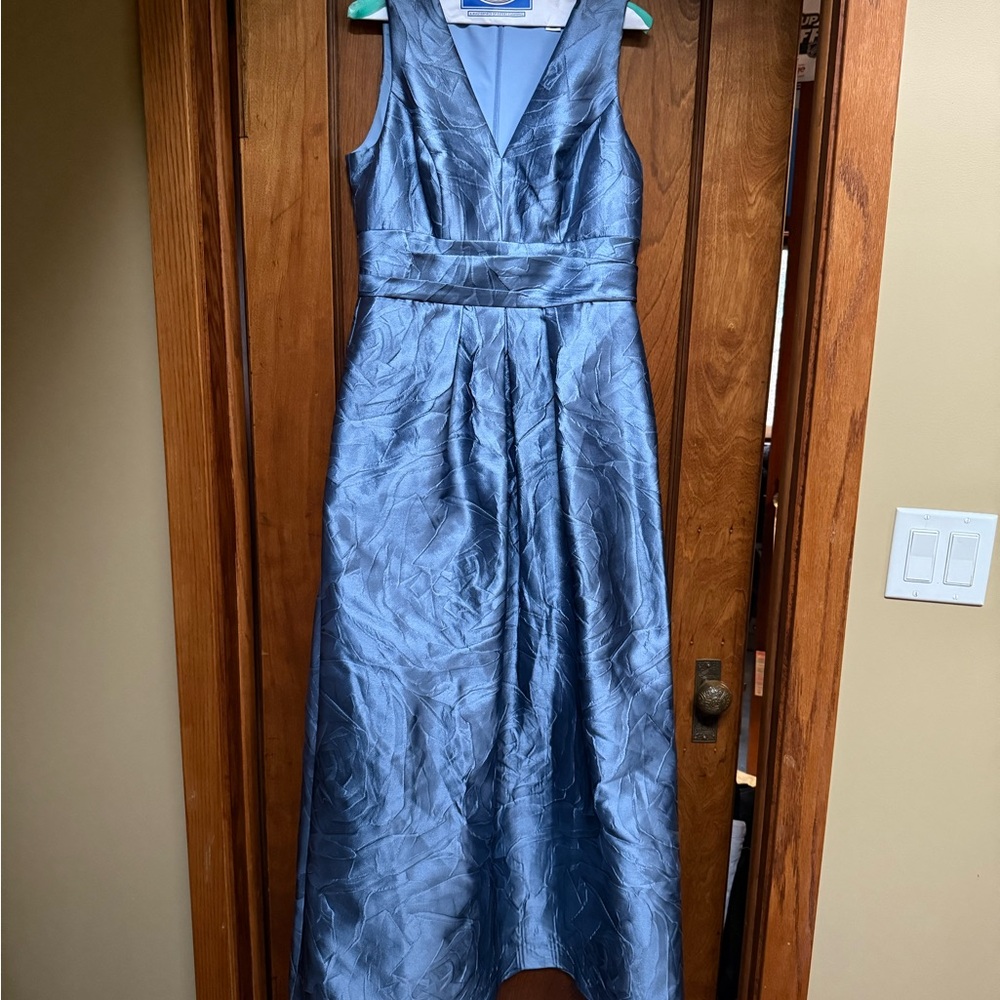 Kay Unger Shimmering Blue Maxi Dress - Picture 4 of 4
